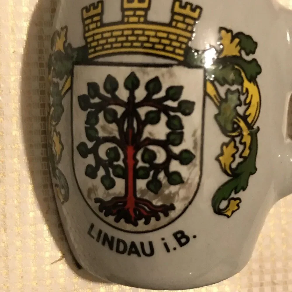 Friedrichshafen A Bodensee Souvenir German Decanter & Shot Glass Set